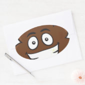 Sticker Ovale émoticône (Enveloppe)