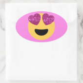 Sticker Ovale émoticône (Sac)