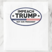 Sticker Ovale Empêcher Trump (Sac)