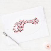 Sticker Ovale Empreinte carbone (Enveloppe)