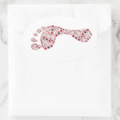 Sticker Ovale Empreinte carbone (Sac)