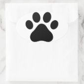 Sticker Ovale Empreinte de patte (Sac)