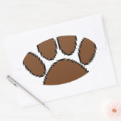 Sticker Ovale Empreinte de patte Pixel Dog (Enveloppe)