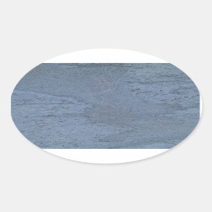 Sticker ovale en marbre bleu