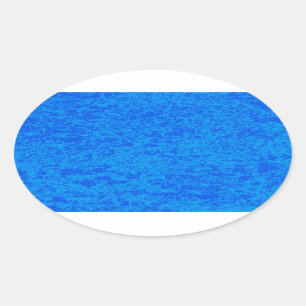 Sticker ovale en marbre bleu