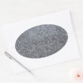 Sticker ovale en marbre noir (Enveloppe)