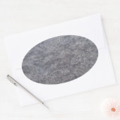 Sticker ovale en marbre noir (Enveloppe)
