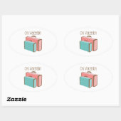 Sticker Ovale En vacances (Feuille)