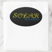 Sticker Ovale énergie solaire (Sac)