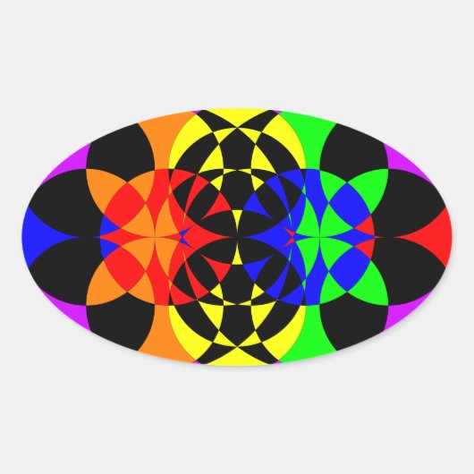 Sticker Ovale Energize par Kenneth Yoncich (Devant)