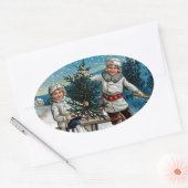 Sticker Ovale Enfants (Enveloppe)