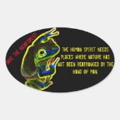 Sticker Ovale Enregistrer l'autocollant Rainforest (Devant)