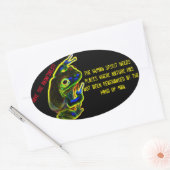 Sticker Ovale Enregistrer l'autocollant Rainforest (Enveloppe)