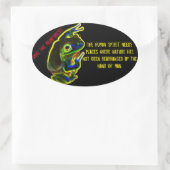 Sticker Ovale Enregistrer l'autocollant Rainforest (Sac)