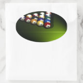 Sticker Ovale Ensemble de boules de piscine (Sac)