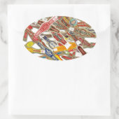 Sticker Ovale Enveloppeurs à anneaux de cigar (Sac)