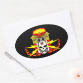 Sticker Ovale EOD, Bomb Technician Decal (Enveloppe)