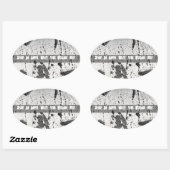 Sticker Ovale Épargner Un Arbre En Aspen (Feuille)