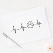 Sticker Ovale Épreuve cardiaque (Enveloppe)