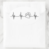 Sticker Ovale Épreuve cardiaque (Sac)