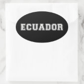 Sticker Ovale Équateur (Sac)