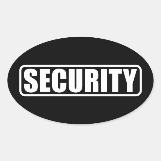 Sticker Ovale Équipage de sécurité des événements (Devant)