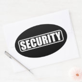 Sticker Ovale Équipe de sécurité d'événement (Enveloppe)