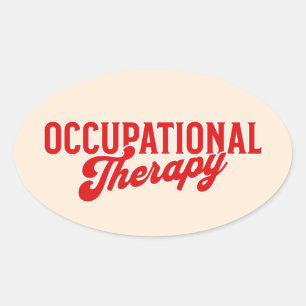 Sticker Ovale Ergothérapie OTA Santé
