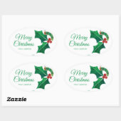 Sticker Ovale Eric Carle Christmas Caterpillar (Feuille)