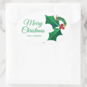 Sticker Ovale Eric Carle Christmas Caterpillar (Sac)