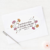 Sticker Ovale Ésaïe 43:18-19 (Enveloppe)