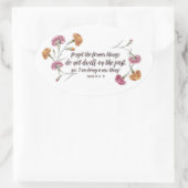 Sticker Ovale Ésaïe 43:18-19 (Sac)