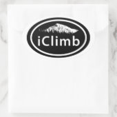 Sticker Ovale Escalade iClimb Mountain (Sac)