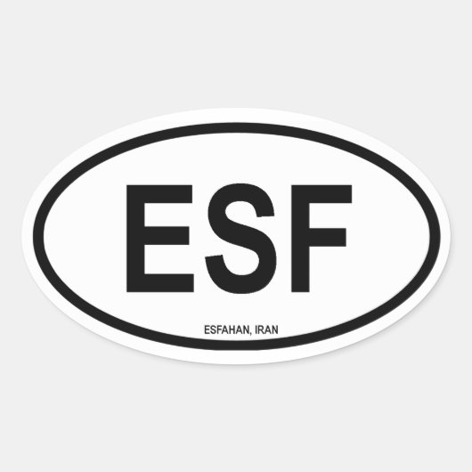 Sticker Ovale Esfhahan "ESF" (Devant)