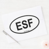Sticker Ovale Esfhahan "ESF" (Enveloppe)