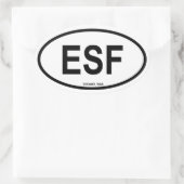 Sticker Ovale Esfhahan "ESF" (Sac)