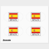 Sticker Ovale Espagne (Feuille)