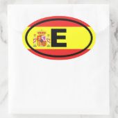 Sticker Ovale Espagne E Europe (Sac)