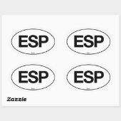 Sticker Ovale Espagne Oval (Feuille)