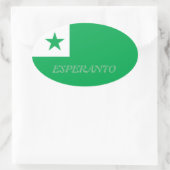 Sticker Ovale Esperanto (Sac)