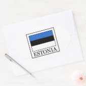 Sticker Ovale Estonie (Enveloppe)
