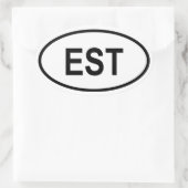 Sticker Ovale Estonie "EST" (Sac)