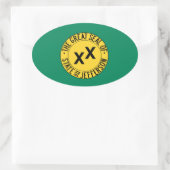 Sticker Ovale État de Jefferson (Sac)