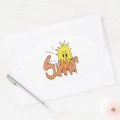 Sticker Ovale Été 5 (Enveloppe)