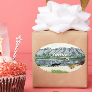 Sticker Ovale Éternuement comme un renard