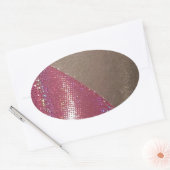 Sticker Ovale Étincelle et éclat (Enveloppe)