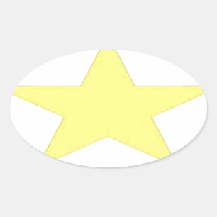 Sticker Ovale étoile armée