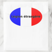 Sticker Ovale Étrangère de Légion (Sac)
