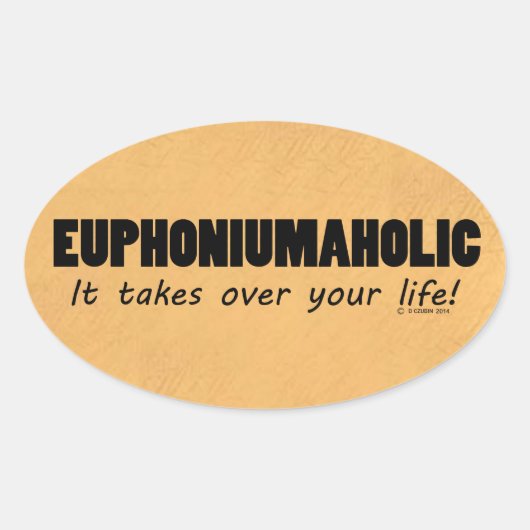 Sticker ovale Euphoniumaholic Life (Devant)