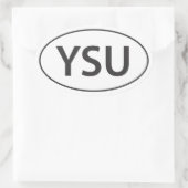Sticker Ovale Euro-décal YSU (Sac)